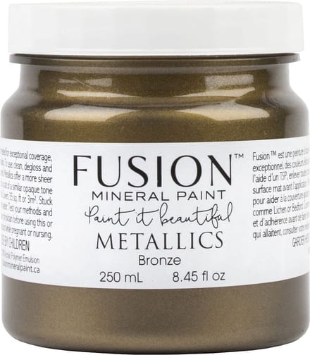Fusion Metallic paint - Meubelverf - Brons - Acrylverf - Bronze - 250 ml