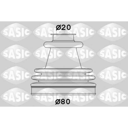 Balgenset, aandrijfas SASIC 2933773
