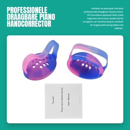 Dailygoods- Vingertrainer Professionele Handcorrector - Grip Trainer - Draagbaar - Ademend - Elastisch - Siliconenmateriaal
