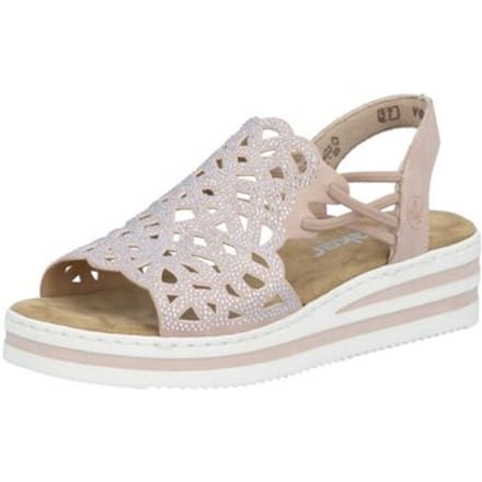 Sandalen met sleehak Rieker -