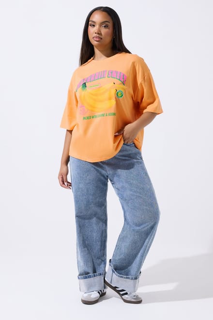 Limited Collection Oranje 'Naturally Sweet' Slogan Tshirt Size 42