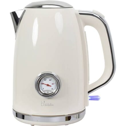 BiKitchen nostalgia 170 Waterkoker Met display, Automatische start-stop Aantal/Volume: 1.7 l Crèmewit (glanzend)