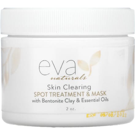 Eva Naturals, soin nettoyant pour la peau, traitement localisé et masque, 2 oz white