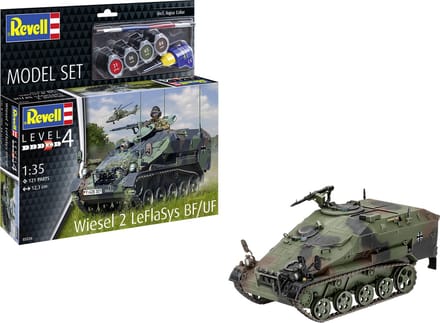 Revell Modelbouwpakket Militaire voertuigen - 63336 Wiesel 2 LeFlaSys BF/UF - Model Set Plastic - 1:35 - Modelbouw