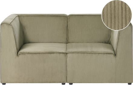 LEMVIG - Tweezitsbank - Groen - Corduroy