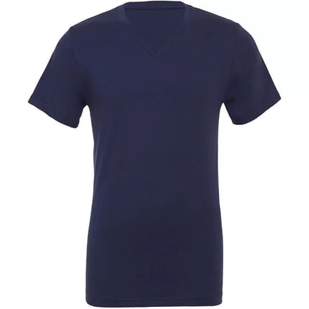 Bella+Canvas Unisex Jersey Short Sleeve V-Neck Tee CV3005 - Navy - S