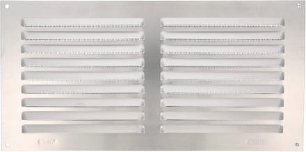 Rechthoekig Ventilatie Rooster Aluminium met Muggenhor - 150x300mm