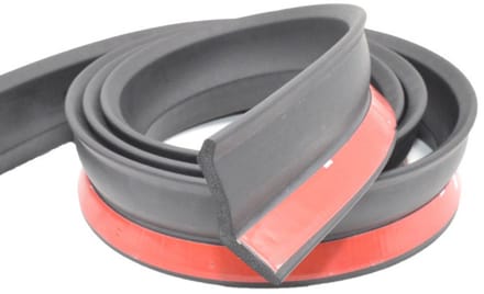 GELLDG Rubberen afdichtstrips - Afdichtstrips voor garagedeuren - Multifunctionele afdichttape - Geschikt voor garagedeuren - 3m