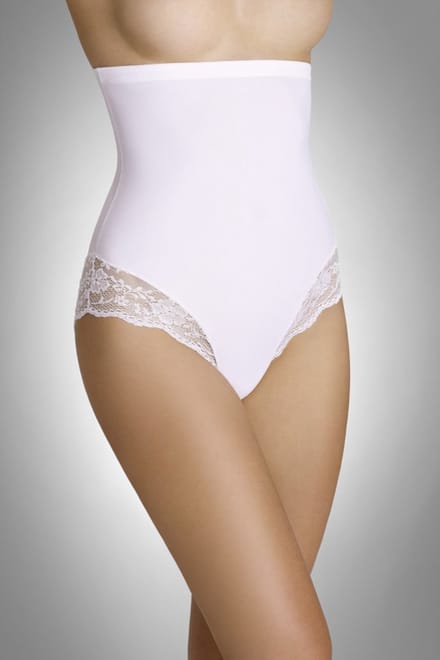 Eldar Vetina Taillevormer hoge tailleslip met kant wit S