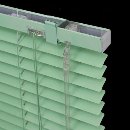 Horizontale Aluminium Jaloezieën 25mm Lamellen - Groen-Aanpasbare Zonwering