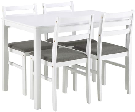 Giga Living Eettafel Lovund - Rechthoek Wit - 110x70x74,5cm