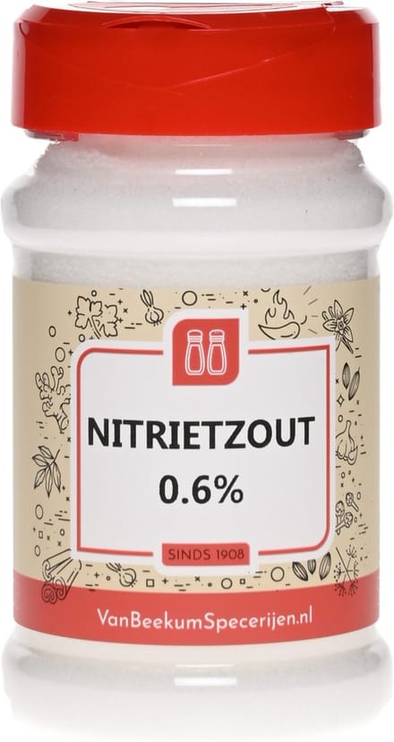 Van Beekum Specerijen - Nitrietzout 0.6% - Strooibus 320 Gram