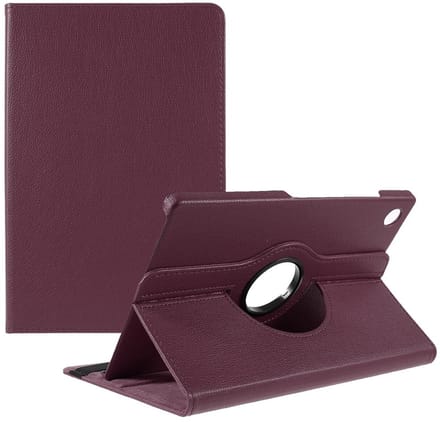 Hoes 360° Draaibare Book Case Paars Geschikt voor Samsung Galaxy Tab A9 Plus