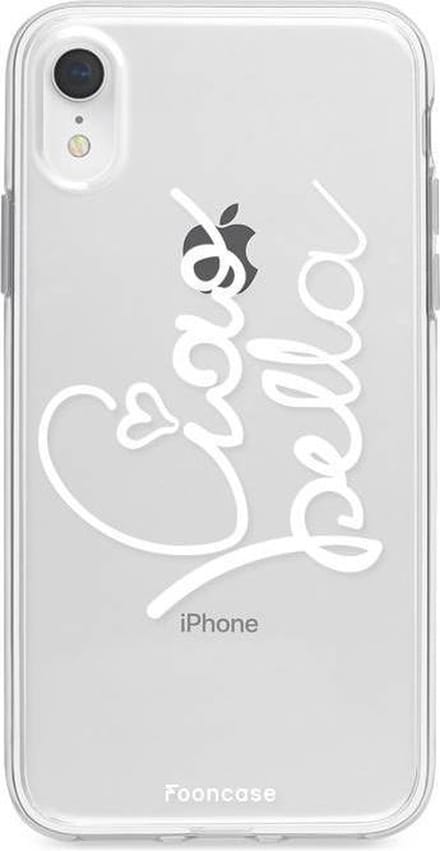 Fooncase Hoesje Geschikt voor iPhone XR - Shockproof Case - Back Cover / Soft Case - Ciao Bella!