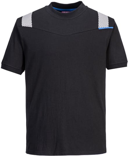 Portwest WX3 Vlamvertragend T-Shirt FR712 - Zwart - M