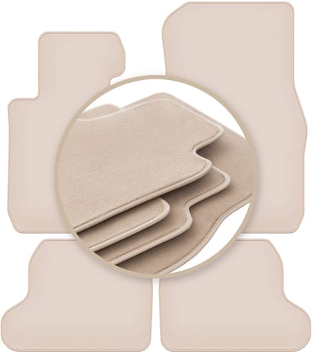PREMIUM beige vloermatten voor: BMW 2 F22 Coupé 2014-2022