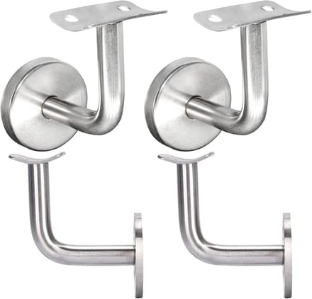 Leuninghouder voor wandbevestiging - Roestvrijstaal - 4 stuks