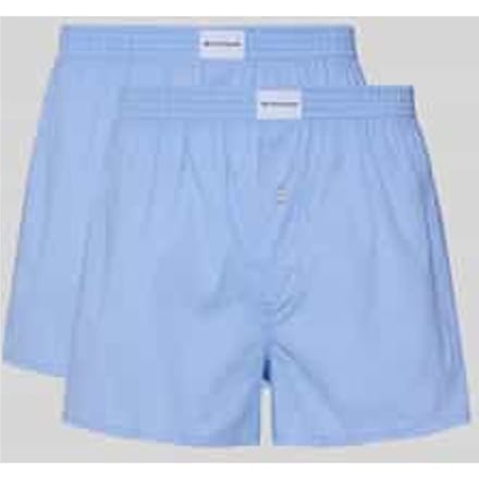 Tom Tailor - Katoenen boxershorts in een set van 2 - Maat S/4 - blue-light-check