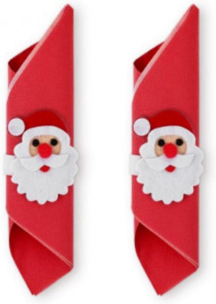 Servethouders Kerstman | 2 stuks