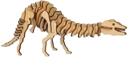Bouwpakket 3D Puzzel Apatosaurus Dino Dinosaurus- hout