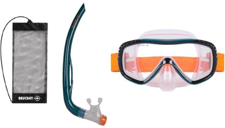 BEUCHAT OCEA MS SET MASKER, SNORKEL DONKERGROEN