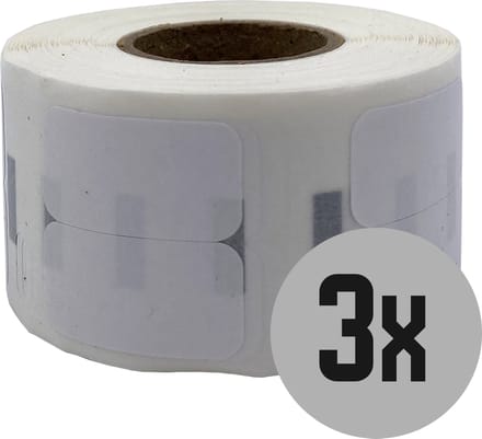 DULA Dymo Compatible labels - Verwijderbaar - Wit - 11353- S0722530 - Kleine multifunctionele etiket