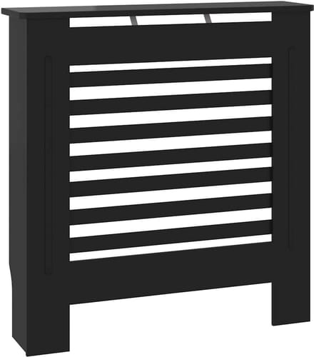 Radiatorombouw MDF Zwart 78 cm met Plank