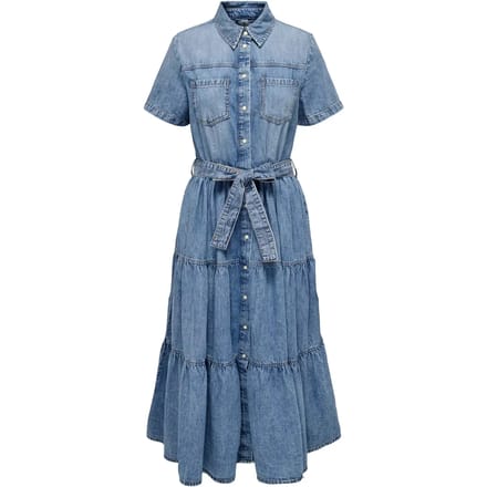 ONLY Denim jurk ONLALIYAH Lange jurk