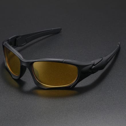 Nieuwste sportfietsbril trendy winddicht en high-end gekleurd UV-bescherming rozerode kleur