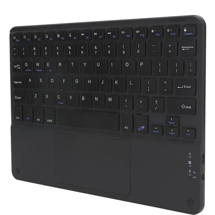 Clavier Bluetooth sans fil tactile multifonction, accessoires externes pour ordinateur, capuchon carré 10 pouces(Noir noir