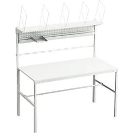 Complete aanbieding inpaktafel TPB, breedte 1500 mm, in hoogte verstelbaar