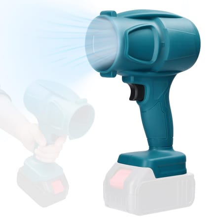 Draagbare Buiten Camping Wandel Ventilator Draadloze Geborstelde Ventilator Handheld Lithium Batterij Hoge Vermogen blauw