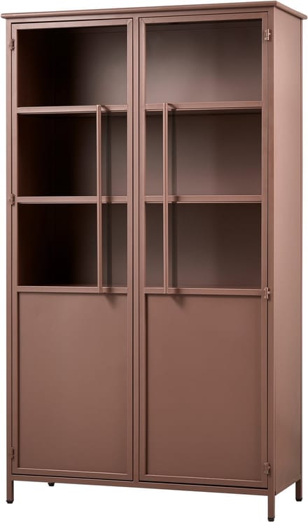 WOOOD Exhibit Vitrinekast - Metaal - Tan - 170x99x44
