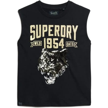 Superdry - Archive aansluitende tanktop met versieringen - Dames - Vesten