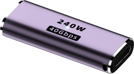 USB-C (v) naar USB-C (v) Koppelstuk – 240W – 40Gbps – 8K 120Hz – Universeel