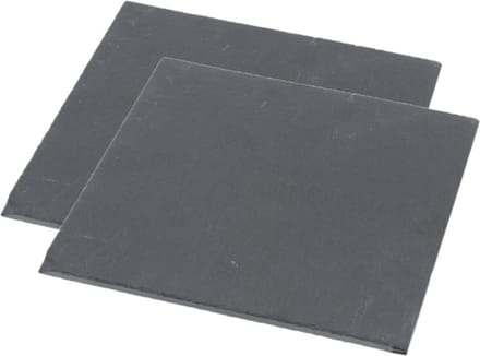 Set van 2x stuks leisteen serveerplanken 30 x 30 cm