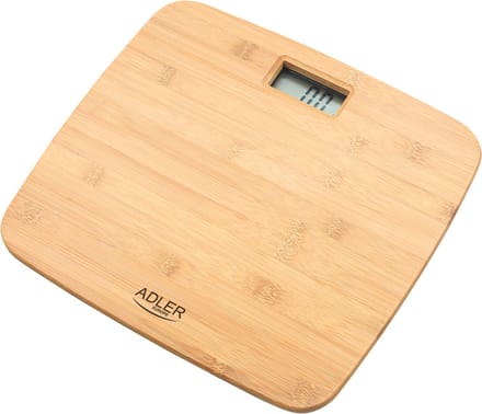Adler AD 8173 - weegschaal Vierkant Bamboo Elektronische weegschaal