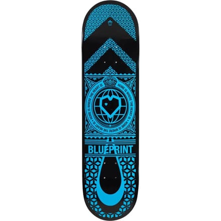 Skateboard Blueprint Home Heart sans roues