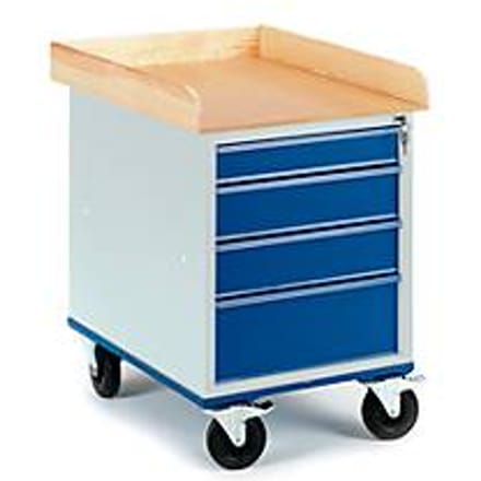 Verrijdbare ladekast, 700 x 490 mm, draagvermogen 150 kg