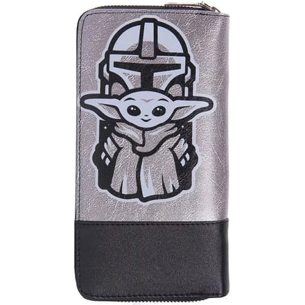 Star Wars Portemonnee Yoda 19 X 10 Cm Polyurethaan Zilver