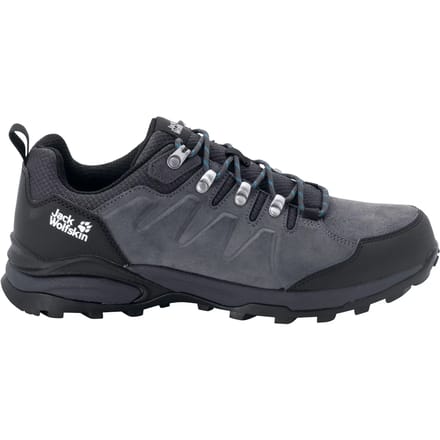 Jack Wolfskin REFUGIO TEXAPORE LOW M Heren Wandelschoenen - grijs / zwart - Maat 41