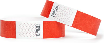 200 Polsbandjes, Tyvek Rood