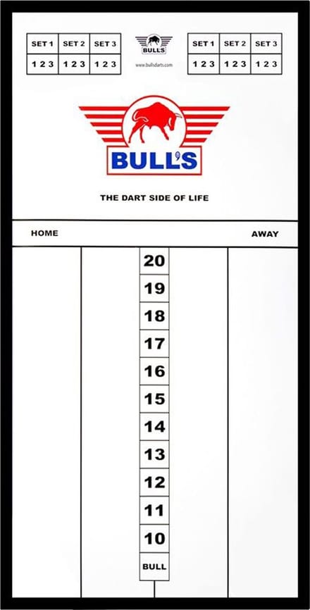 Bull's Styreen Dart Scorebord - Scorebord Darten - 60 x 30cm