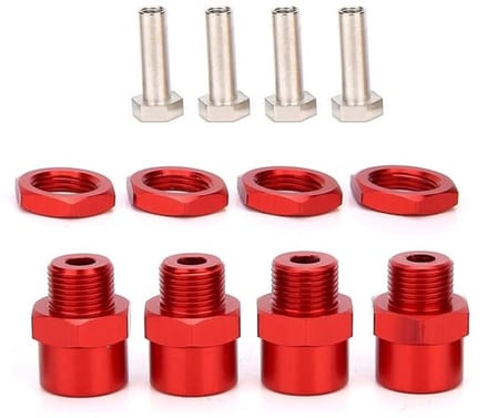 Allecto - zeskant-adapter - 12 mm op 17 mm - ideaal voor