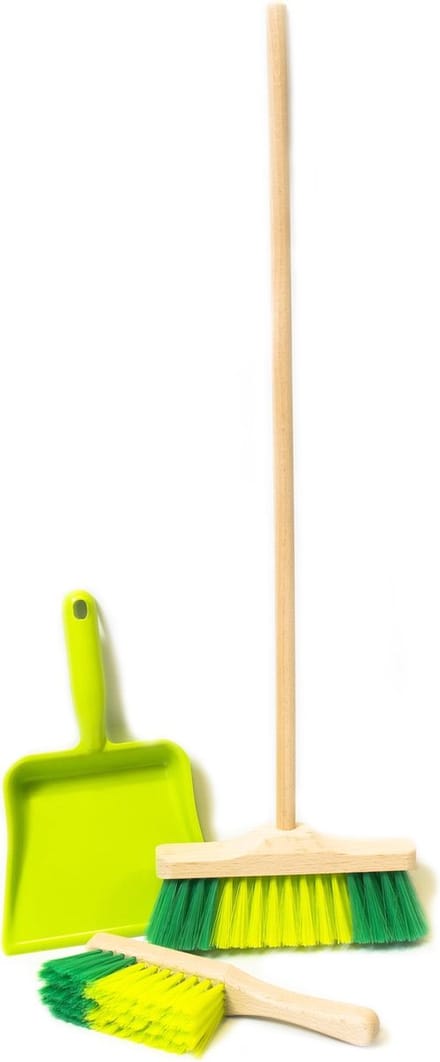 Bursten Bauer Kinder bezemset - 3-delige set met zachte bezem van 49 cm