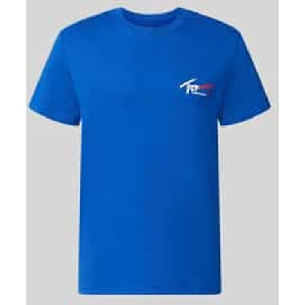 slim fit T-shirt van puur katoen