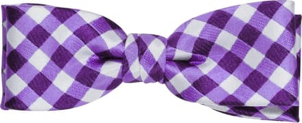 We Love Ties - Strikken - Strik Central Park - paars / wit