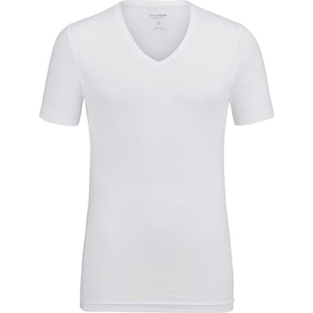 OLYMP Level 5 - heren ondergoed - T-shirt V-hals - wit (Stretch)