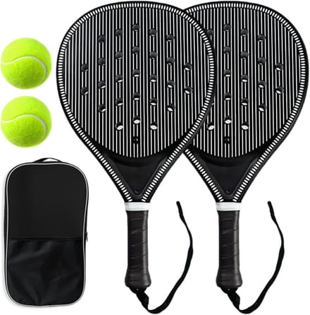 Pickleball Rackets - Sport Paddles - Buiten Sporten - Koolstofvezel Constructie - Set van 2 - Multicolor