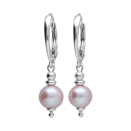 Bela Donaco Oorbellen Classic – orchid parels – Sterling Zilver